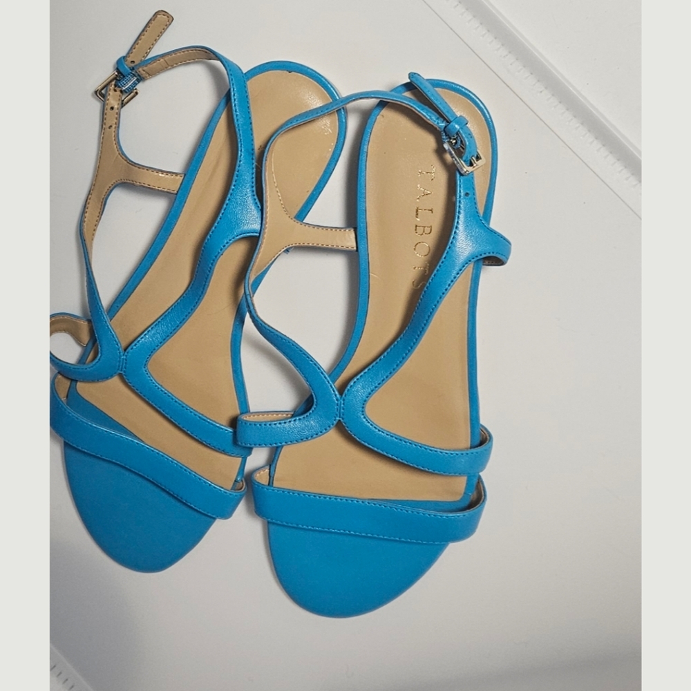 Keri Strap Sandals, Nappa Leather, Blue, 5.5M, New✔️ - Picture 2 of 8